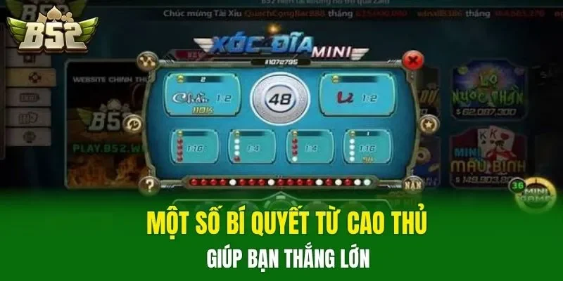 Một số bí quyết từ cao thủ giúp bạn thắng lớn