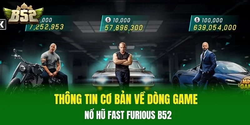 Thông tin cơ bản về dòng game nổ hũ Fast Furious B52